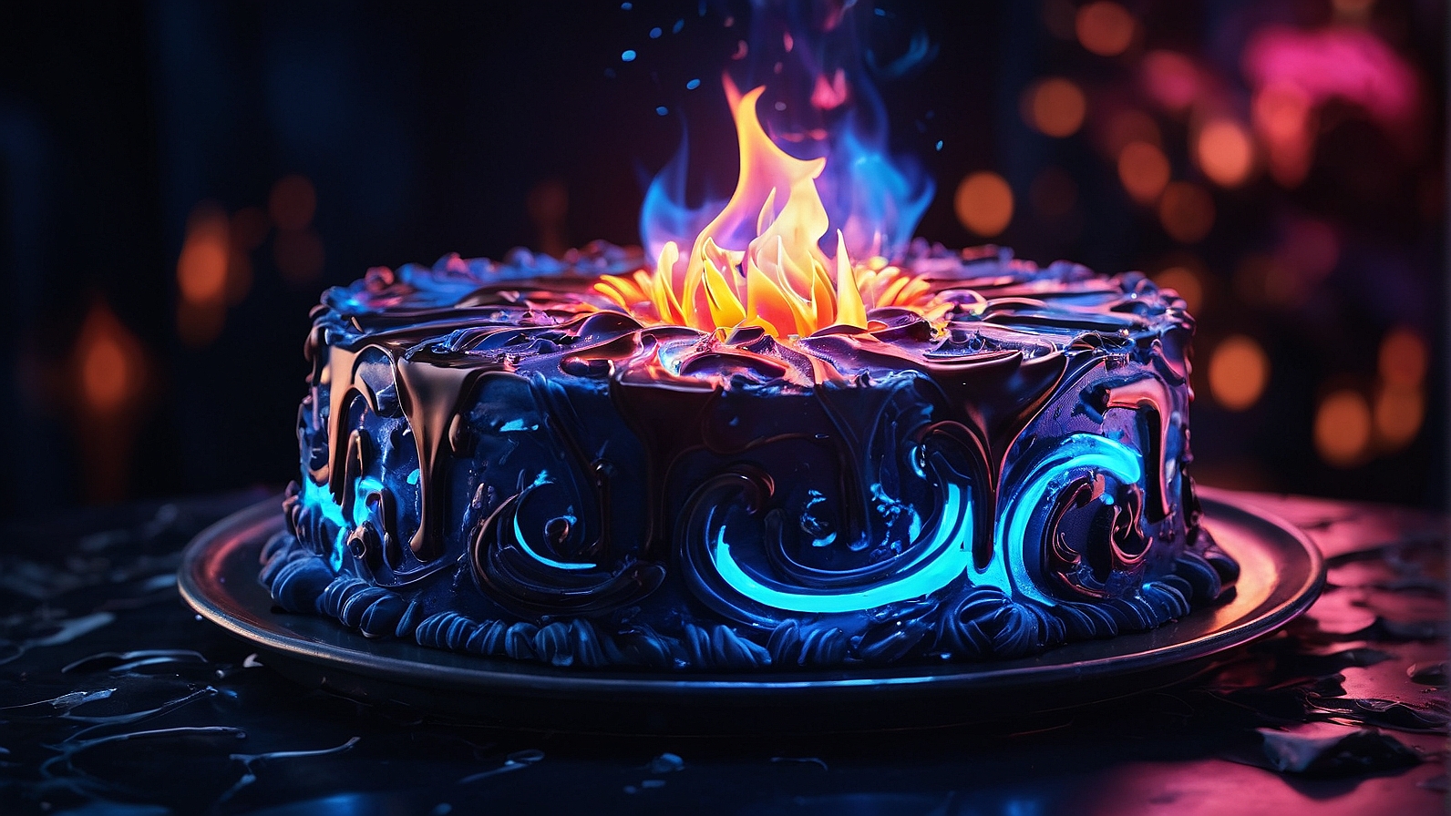 Blue Lava Cake 3