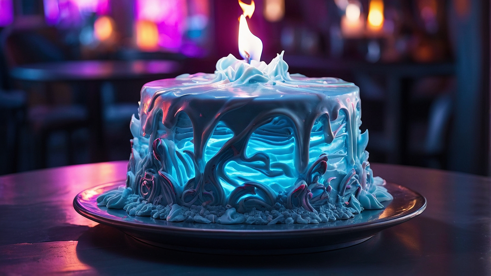 Blue Lava Cake 2