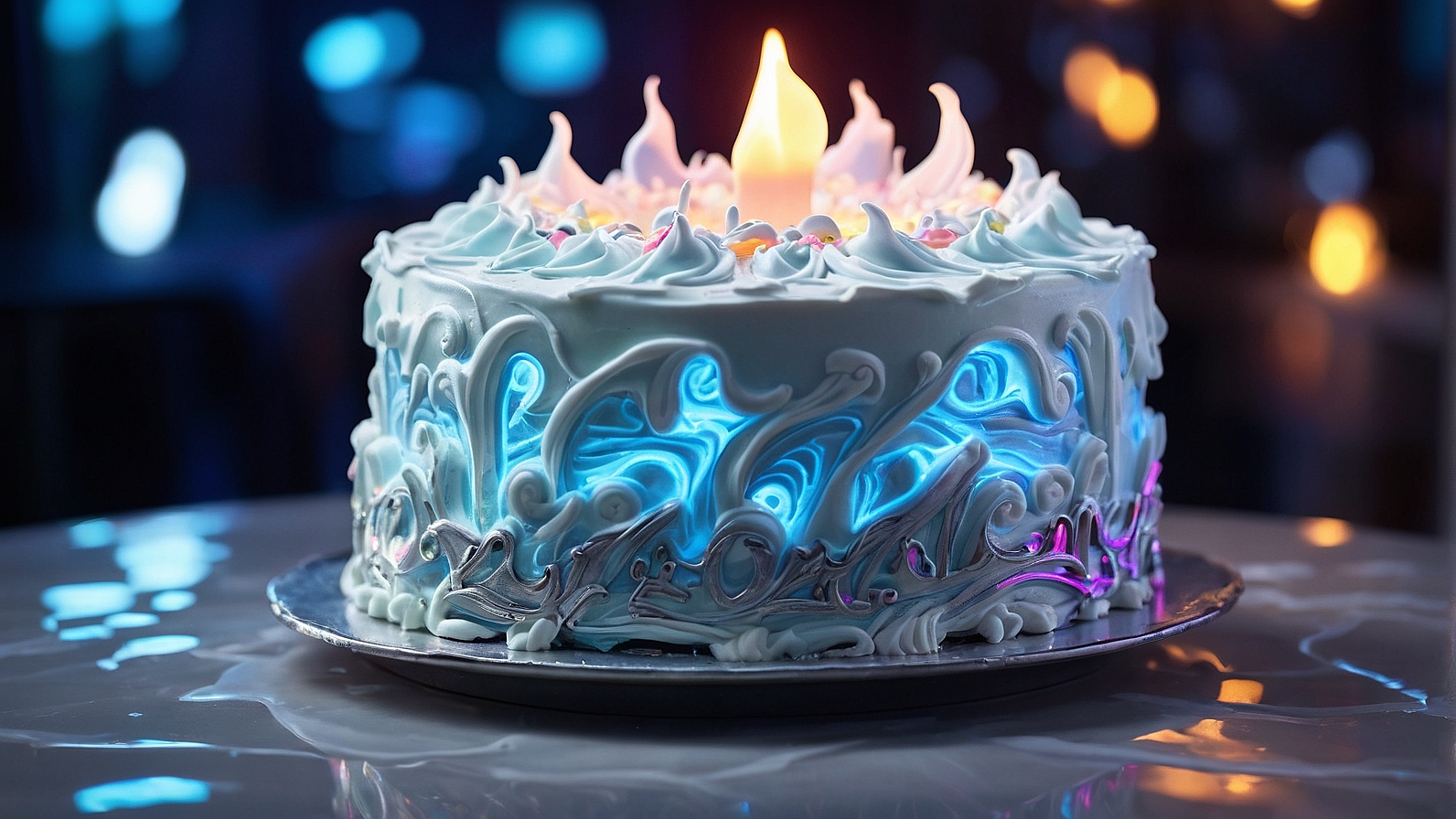 Blue Lava Cake 1